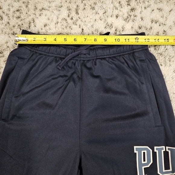 Puma Boys Size Large NWT Dark Blue Soft Fleece Jogger Sweatpants Logo - Picture 9 of 14